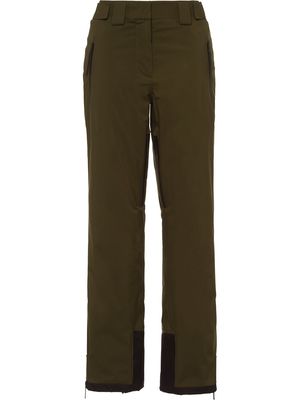 Prada Linea Rossa technical straight trousers - Green