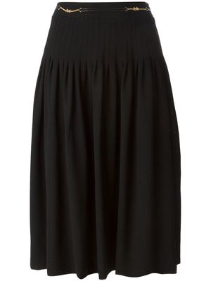 Céline Pre-Owned pleated skirt - Black