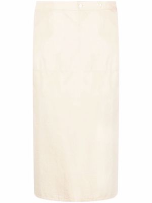 Lemaire cotton wrap skirt - Neutrals