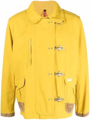 Fay cotton peg-button jacket - Yellow