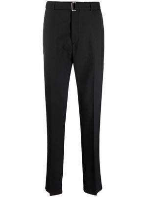 Officine Generale straight-leg virgin wool trousers - Black