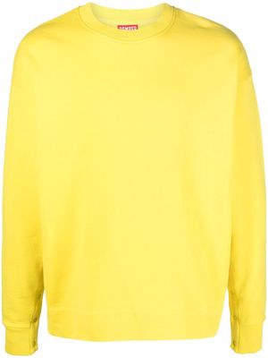 Camper crew-neck organic cotton sweatshirt - Yellow