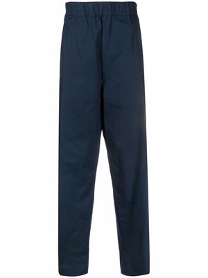 Laneus high-waisted straight leg trousers - Blue