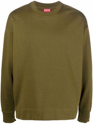 Camper crew-neck organic cotton sweatshirt - Green