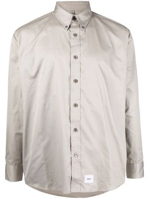 WTAPS button-down collared shirt - Grey