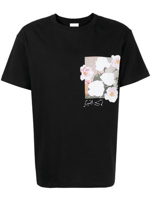 Soulland scribble logo-print T-shirt - Black