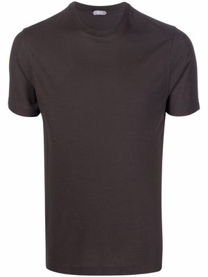 Zanone round neck T-shirt - Brown