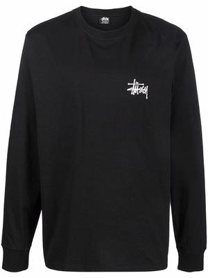 Stussy chest logo-print sweatshirt - Black