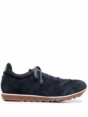 Alberto Fasciani panelled lace-up sneakers - Blue