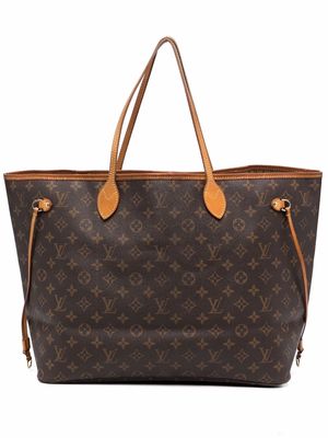 Louis Vuitton 2010 pre-owned monogram Neverfull GM tote - Brown