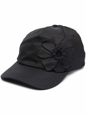 Valentino floral-embroidered baseball cap - Black