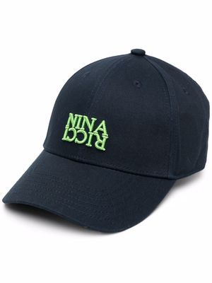 Nina Ricci embroidered-logo baseball cap - Blue
