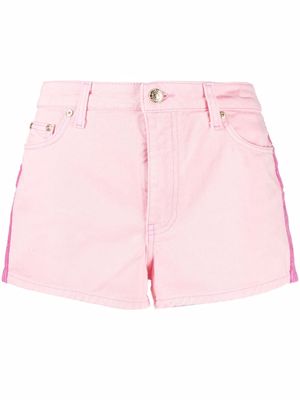 Chiara Ferragni high-waisted denim shorts - Pink