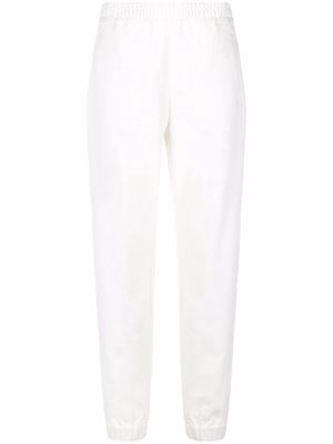 Moncler tapered cotton track pants - White