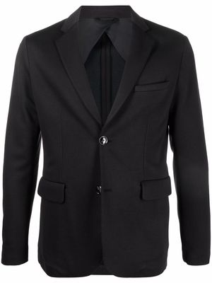 Emporio Armani single-breasted tailored blazer - Black