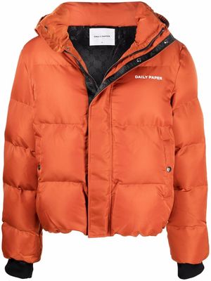 Daily Paper Epuffa hooded puffer jacket - Orange