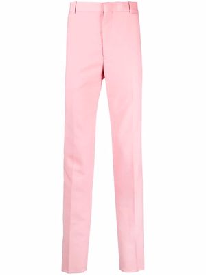 Alexander McQueen slim-fit tailored trousers - Pink