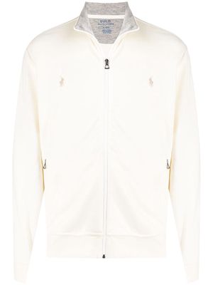 Polo Ralph Lauren embroidered-logo track jacket - Neutrals