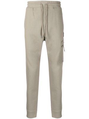 C.P. Company logo patch tapered track pants - Brown