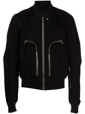 Rick Owens zip-front bomber jacket - Black