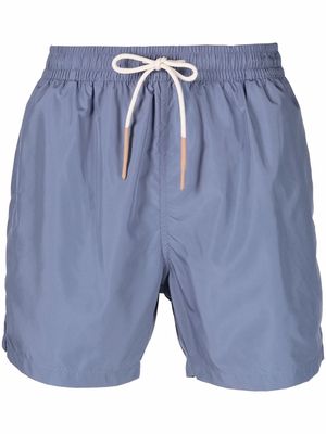 Eleventy solid drawstring swim shorts - Blue
