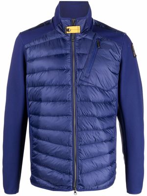 Parajumpers logo-patch feather-down padded jacket - Blue