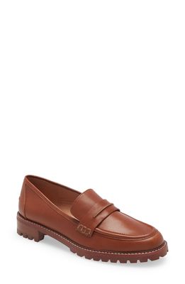 Madewell The Corinne Lug Sole Loafer in Dried Maple