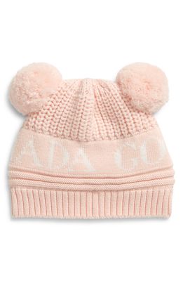 Canada Goose Double Pompom Hat in Soft Pink