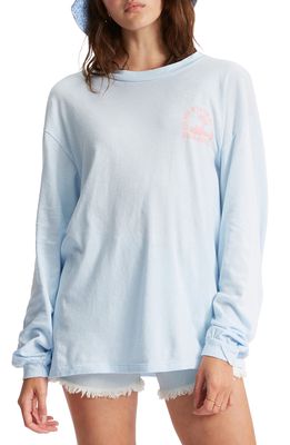 Billabong Golden State Long Sleeve Cotton Graphic Tee in Morning Sky