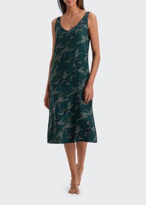 Celia Spaghetti-Strap Nightgown