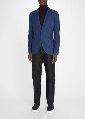 Men's Cashmere/Silk 2-Button Sweater Jacket