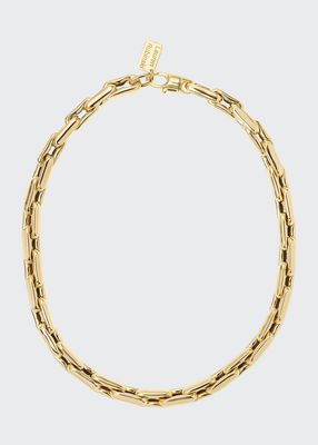 LR3 Small 14k Yellow Gold Necklace, 16"L
