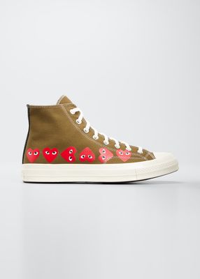 x Converse Men's Multi Heart High-Top Sneakers