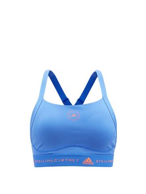 Adidas By Stella Mccartney - Truepurpose Sports Bra - Womens - Blue