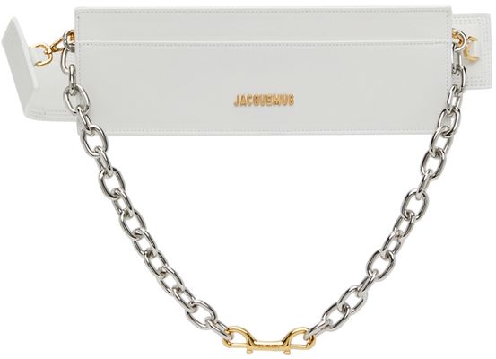 Jacquemus White La Montagne 'Le Ciuciu' Clutch