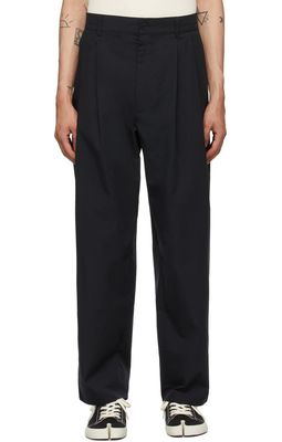 Camiel Fortgens Black Casual Pleated Suit Trousers