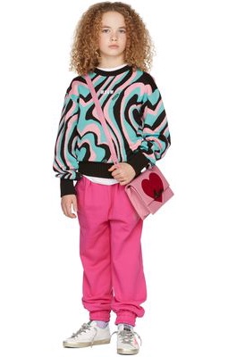 MSGM Kids Kids Blue & Pink Swirl Sweater