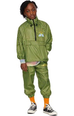 Luckytry Kids Green Cloud Check Anorak Jacket