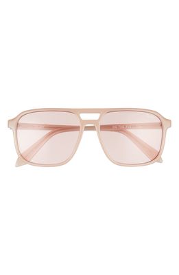 Quay Australia On the Fly 48mm Aviator Sunglasses in Pink /Pink