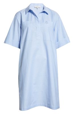 Lafayette 148 New York Oversize Cotton Poplin Shirtdress in Hydrangea