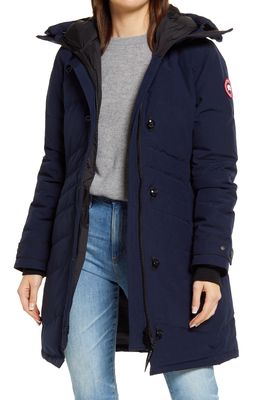 Canada Goose Lorette Water Resistant 625 Fill Power Down Parka in Atlantic Navy