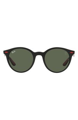 Ray-Ban 50mm Small Round Sunglasses in Matte Black