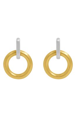 Dean Davidson Dune Frontal Hoop Earrings in Gold/Silver