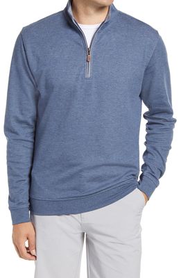 johnnie-O Sully Quarter Zip Pullover in Helios Blue