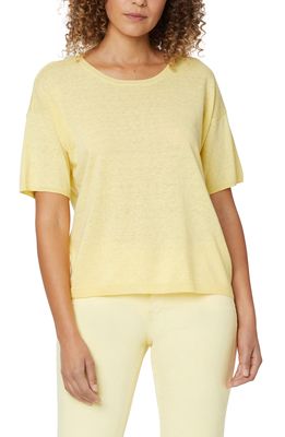 NYDJ Linen & Cotton Sweater in Yellow Daisy