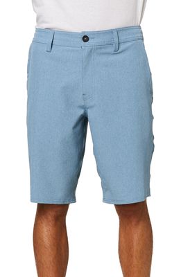 O'Neill Reserve Heather Hyperfreak Hybrid Shorts in Blue Shadow