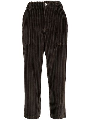 Jejia cropped corduroy trousers - Brown