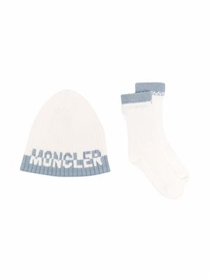 Moncler Enfant ribbed-knit two-piece set - White