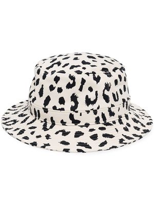 Wacko Maria animal-print bucket hat - White