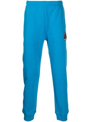LANVIN triangle-logo jogging trousers - Blue